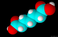 Пимелиновая кислота: вид молекулы