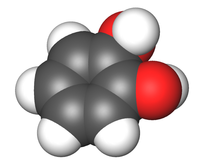 Пирокатехин: вид молекулы