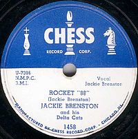 Обложка сингла «Rocket 88» (Джеки Бренстон и группа The Kings of Rhythm, 1951)