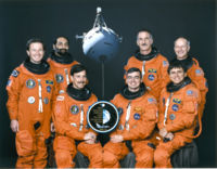 (слева-направо): М. Кели, У. Гуидони, С. Хоровитц, Э. Аллен, Д. Хоффман, Ф. Чанг-Диаз, К. Николье