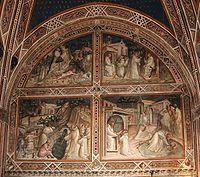 San Miniato al Monte (Florence) - Spinello Aretino fresco 1.JPG