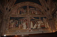 San Miniato al Monte (Florence) - Spinello Aretino fresco 2.JPG