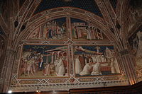 San Miniato al Monte (Florence) - Spinello Aretino fresco 3.JPG
