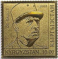 Stamp of Kyrgyzstan degaule.jpg