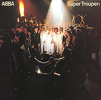 Обложка сингла «Super Trouper» (ABBA, 1980)