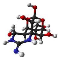 Тетродотоксин: вид молекулы