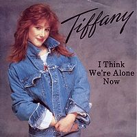 Обложка сингла «I Think We're Alone Now» (Тиффани, 1987)