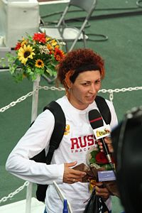Татьяна Лебедева в на чемпионате мира в Осаке (2007)