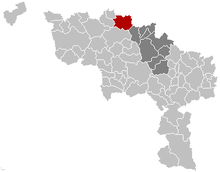 Местоположение Лессин (Бельгия)