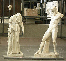 Mirone, athena e marsia, copia romana di originale greco del 450 ac. circa.JPG