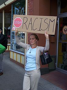Protest Anti-Racism in the Kensington community of Calgary Alberta 2007.jpg