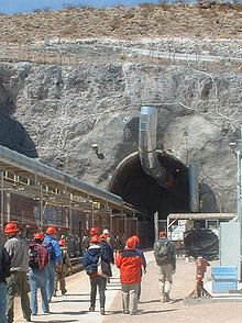 Tour group entering North Portal of Yucca Mountain.jpg