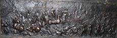 Берестецкая битва 1651 года, триумфальная панель короля Яна II Казимира. Гробница короля Яна II Казимира в соборе Сен-Жермен, Париж