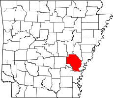 округ Арканзас на карте