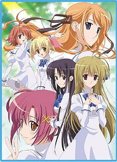 Основные персонажи аниме (слева направо, сверху вниз): Юкари, Кана, Такако; Мария, Сион, Мидзухо