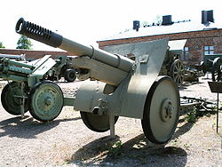 152-мм пушка образца 1910/30 годов в финском музее Hameenlinna