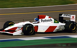 Дерек Уорик за рулём Footwork FA14 на Гран-при Великобритании 1993 года
