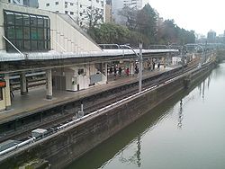 Ichigaya Station and Moat.jpg