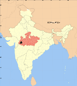 Дхар на карте