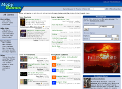 Скриншот сайта за июль 2007 года