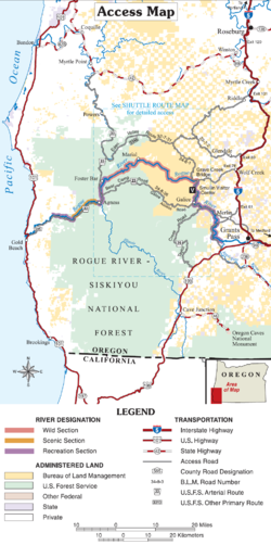 Rogue river access map.png
