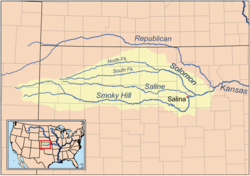 Соломон на карте бассейна реки Смоки-Хилл