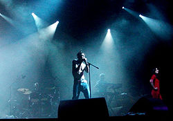 Трики во время выступления на музыкальном фестивале Traffic festival, 2008