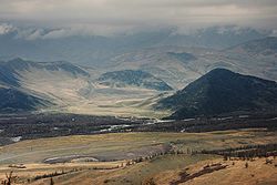 Долина реки Бухтарма в районе села Чингистай (Катон-Карагайского района)