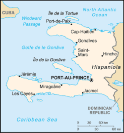 Карта Гаити