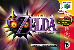 Обложка к игре The Legend of Zelda: Majora's Mask