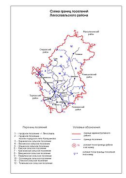 Лихославльский район, карта