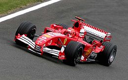 Ferrari F2005 Михаэля Шумахера на Гран-при Великобритании 2005 года
