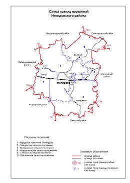 Нелидовский район, карта