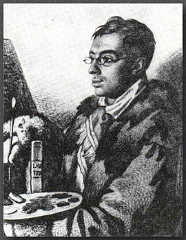 Карл Гампельн, автопортрет, XIX век