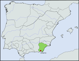 Location map Taifa of Almería.svg