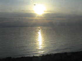 Восход на озере Эби-Нур
