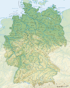 карта: География Германии