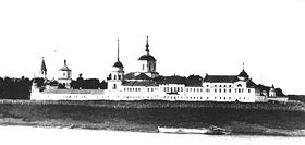 Общий вид монастыря в начале XX века