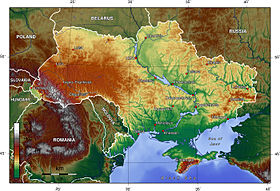 карта: География Украины