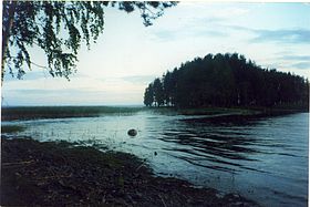 озеро, восточный берег