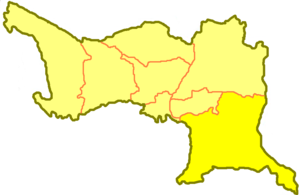 Жылыойский район на карте
