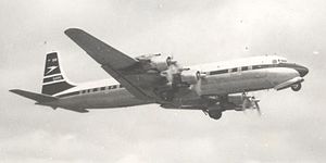 BOAC DC-7C Taking-off from Manchester.jpg