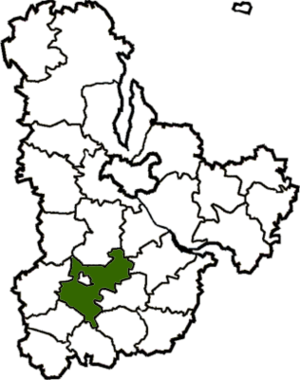 Белоцерковский район на карте