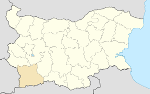 Благоевградская область на карте