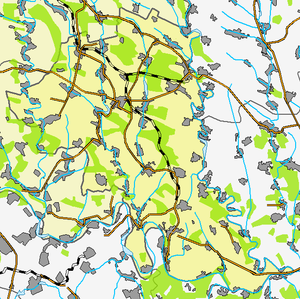 Борщёвский район, карта