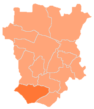 Итум-Калинский район на карте