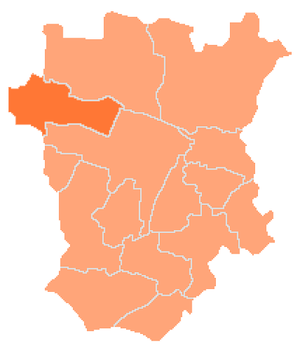 Надтеречный район (чеч. Терк-Йистанан кIошт) на карте