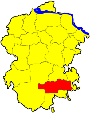 Батыревский район на карте