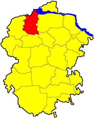 Моргаушский район на карте