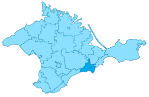 Судакский городской совет на карте
